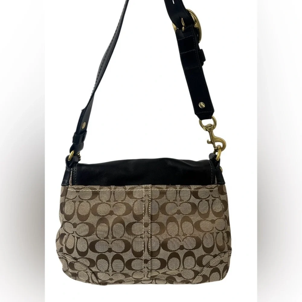 🖤 Y2K Authentic Coach Soho Signature Buckle Flap Shoulder Bag - Picture 3 of 16